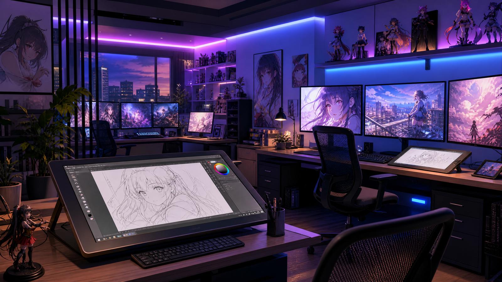 51视频动漫制作工作室实景